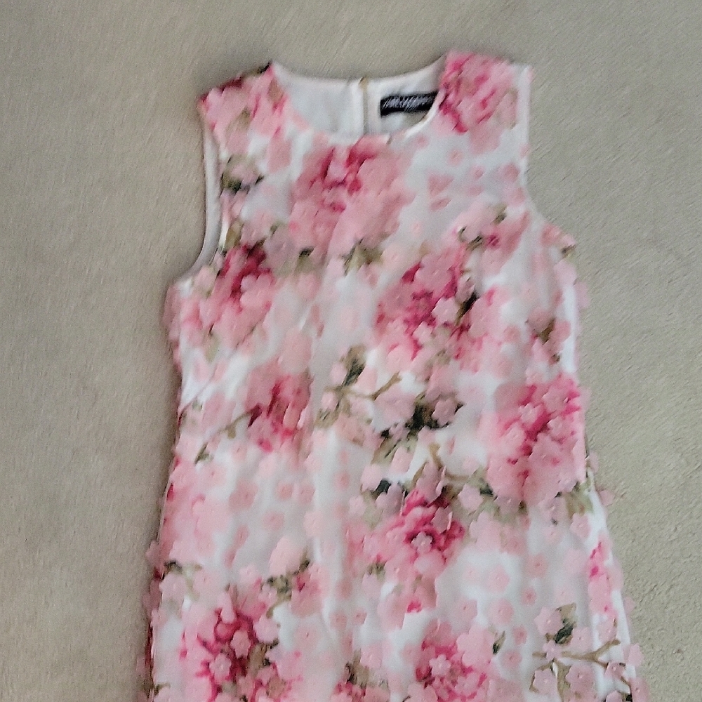 Karl Lagerfeld Pink and White Floral Dress